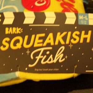 Bark Squeakish Fish Toy - NWT